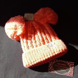 CC Toddler Double Pom Beanie Melon